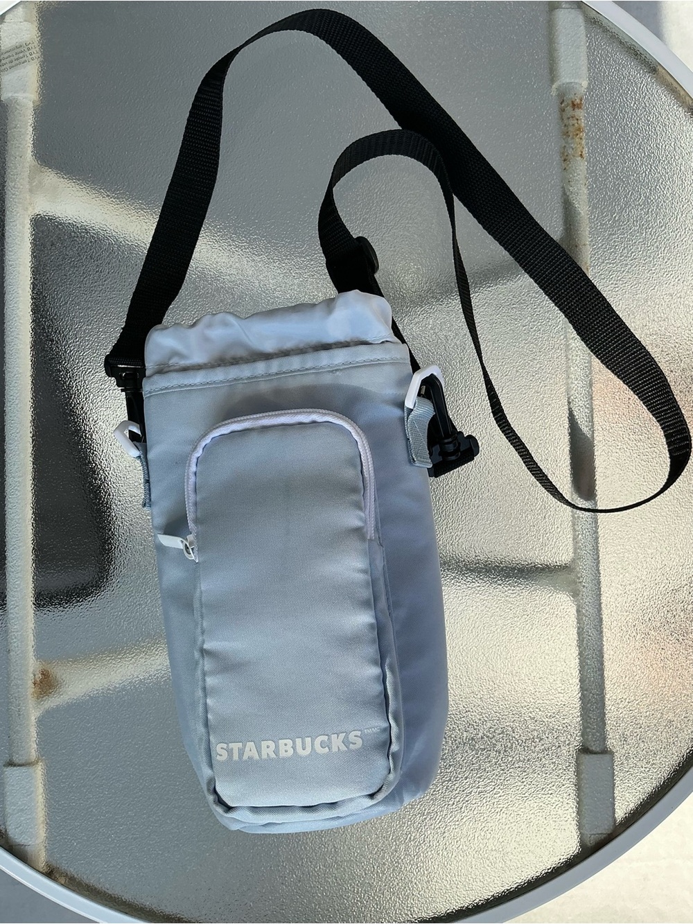Starbucks Light blue tumbler tote